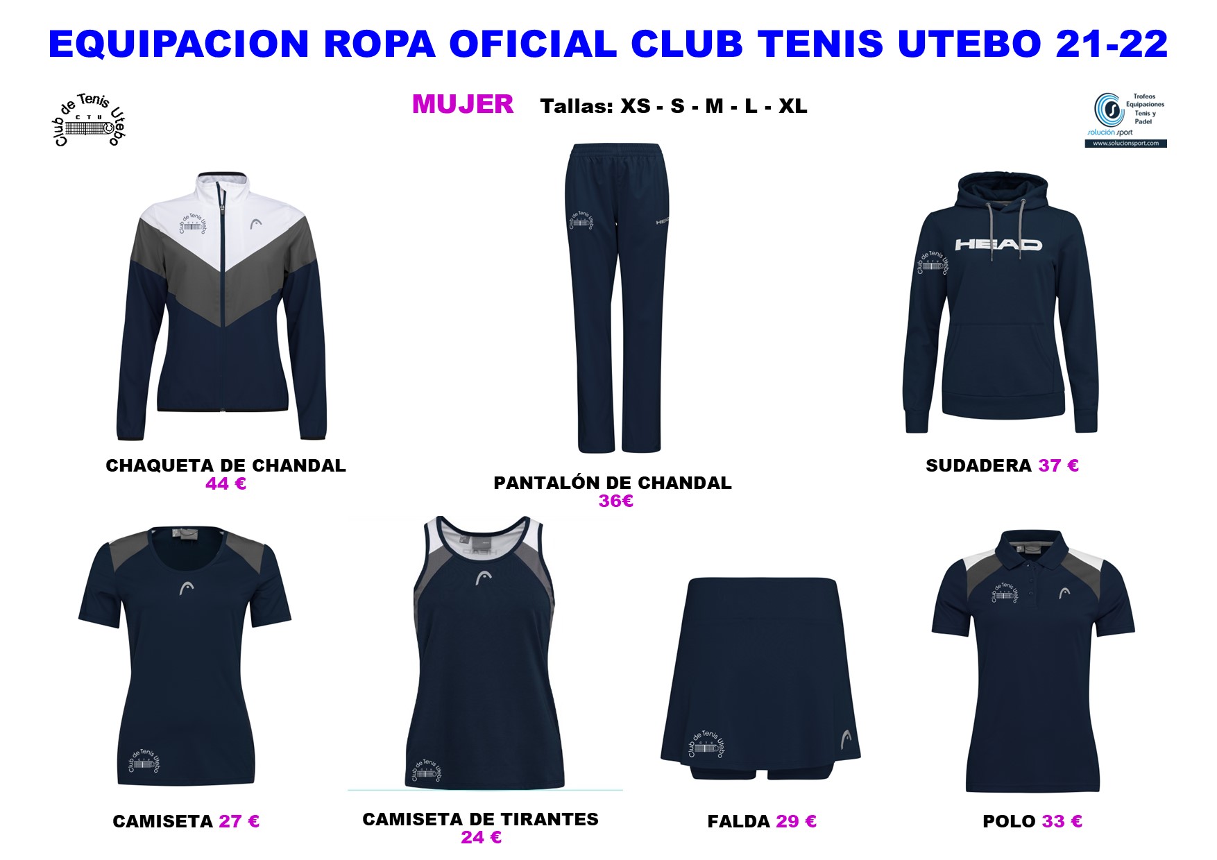 Equipación ropa oficial CTU 2022 Mujer