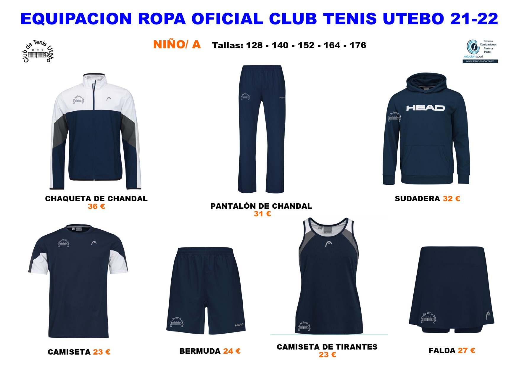 Equipación ropa oficial CTU 2022 Niño