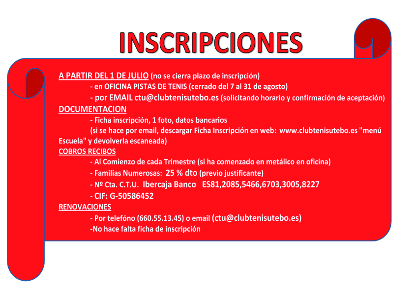Inscripciones 15-16