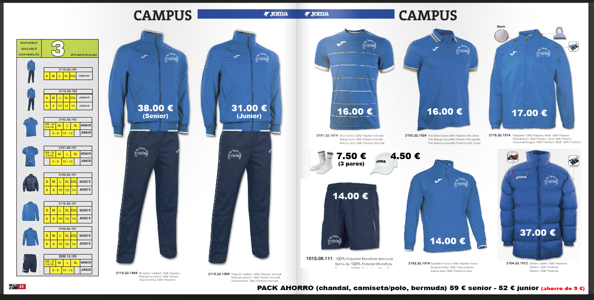 Ropa CTU Joma Hombre y Junior