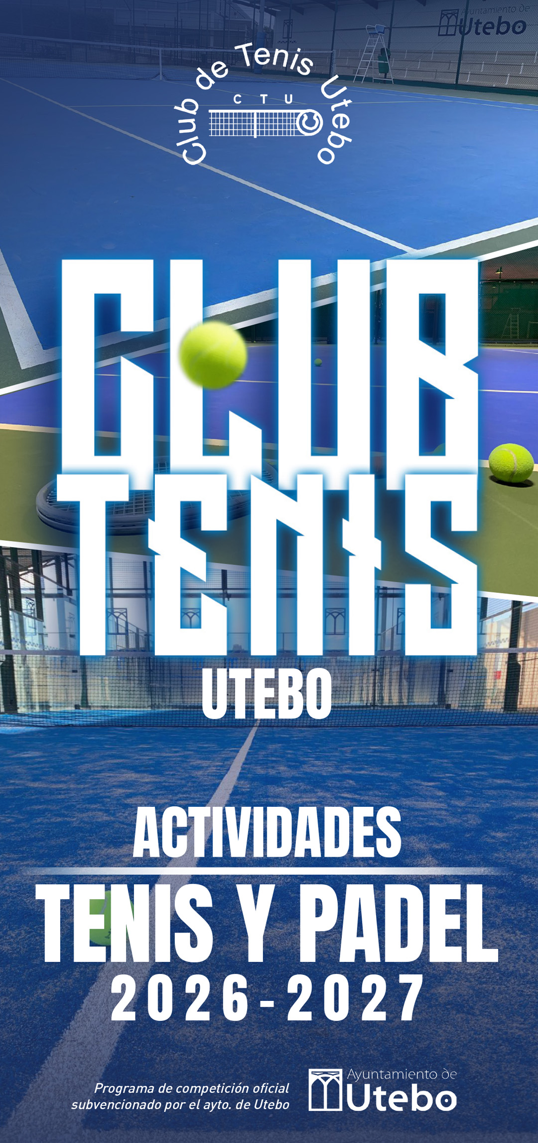 Folleto Actividades Tenis y Pádel 2026-2027 Club Tenis Utebo